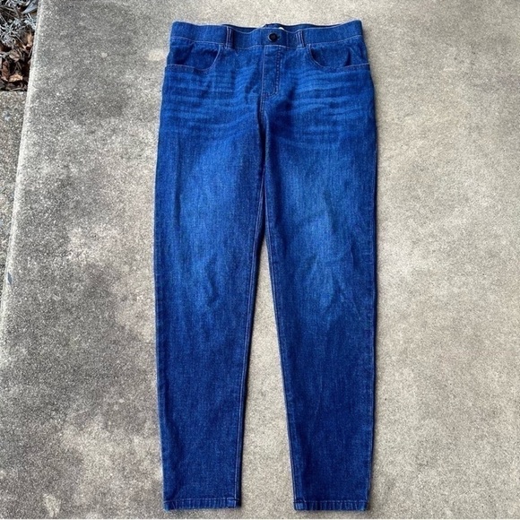 Betabrand Pull On Skinny Jeans Womens Large Blue - Picture 1 of 6